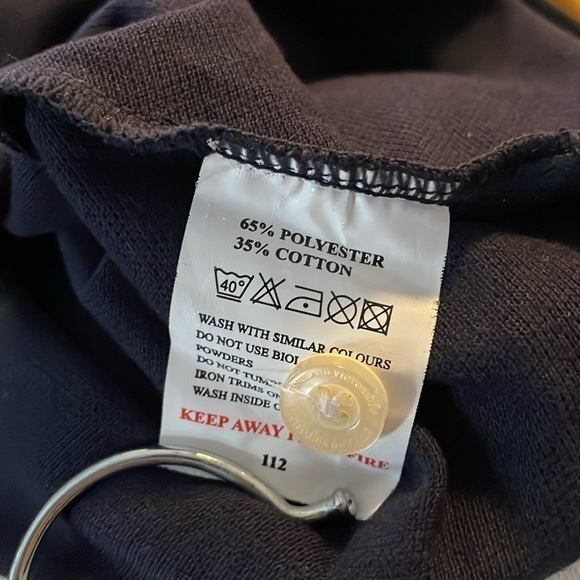 England Victorious Navy Short Sleeve‎ Polo Embroidered Patches NWT Y2K  Medium - Picture 11 of 11